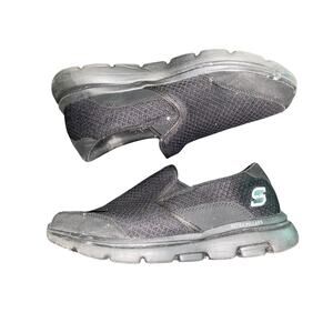Skechers Sport Sneaker Men 9 Black Relaxed Fit Casual Slip On Comfort‎ F190-2